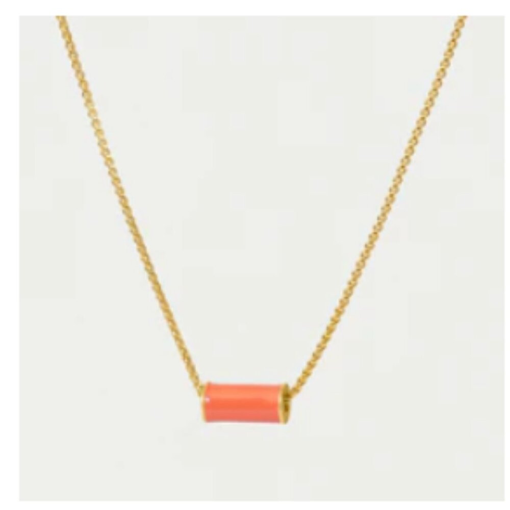 Dean Davidson Mini Tube Necklace Coral